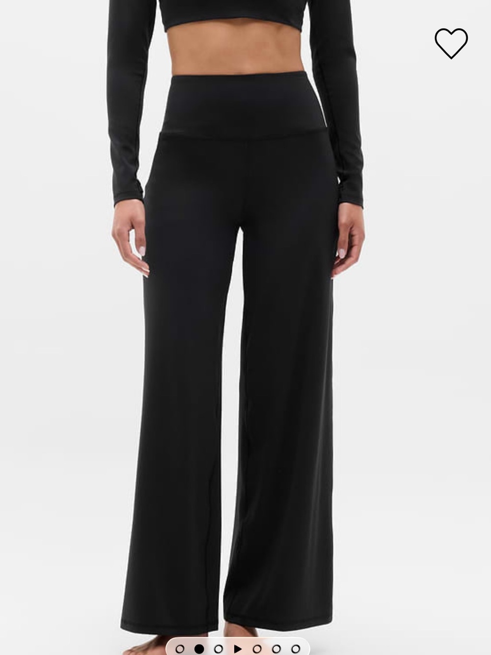Athleta Elation High-Waist Black Wide-Leg Pants